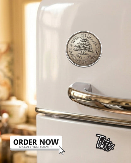 Magnet Sheet - Lira Lebanese Coin
